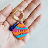 Retrowave Keychain